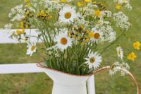08 a jug with wildflowers is a great rustic centerpiece