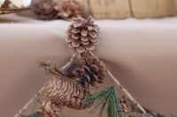 10 a pinecone and evergreen garland can be a nice DIY decoration