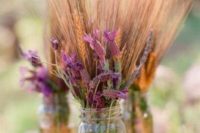 17 wild flower fall rustic wedding flowers with wheat