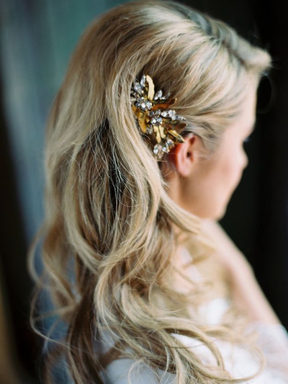 accessorize your waves with a sparkling rhinestone headpiece