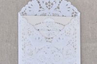 30 paper doily envelope for wedding invitations can be DIYed