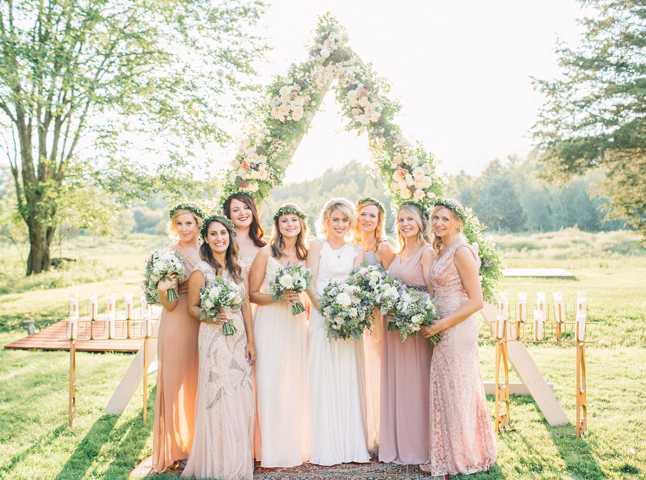 This gorgeous glam wedding was boho meets art deco and it took place in the mountains