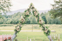 summer floral wedding arch