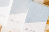 08 The wedding stationary was made with geo patterns and motifs