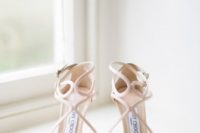 08 neutral cutout wedding sandals on heels for a refined look