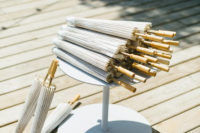 09 Parasols were given to each guest to save themselves from the sun