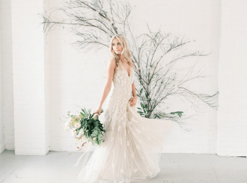 The aim of the shoot was to show the beauty of neutrals and softness, that a boho inspired wedding can take place inside too