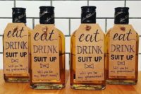 09 pop up a question with bottles of your favorite alcohol