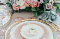 10 Look at these gorgeous pink shades and gold touches, they look ideal