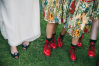 10 The bride was rocking eye-catchy Vivienne Westwood shoes and the girls were in Dr. Marten