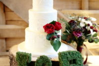 winter wedding cake