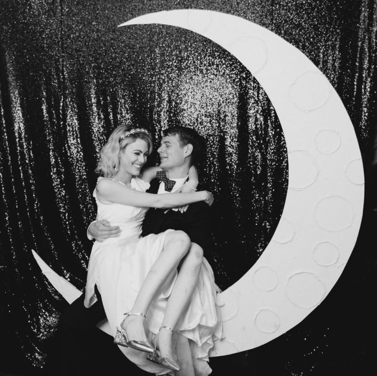 The crescent moon photo definitely harkens back to the ’20s