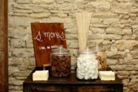 13 An s’mores station was created especially for American guests