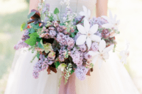 01 This spring wedding shoot was inspired by lush lilac and lots of it was used in decor