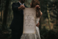 gorgeous wedding caligraphy