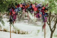 beautiful floral wedding arch