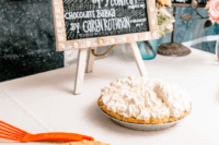 10 There were pies served, which is a cute and cozy idea to give your wedding a homey feel