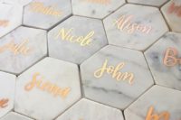 15 personalized marble coasters that double as seating cards
