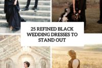 25 refined black wedding dresses to stand out cover