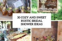 30 cozy and sweet rustic bridal shower ideas cover