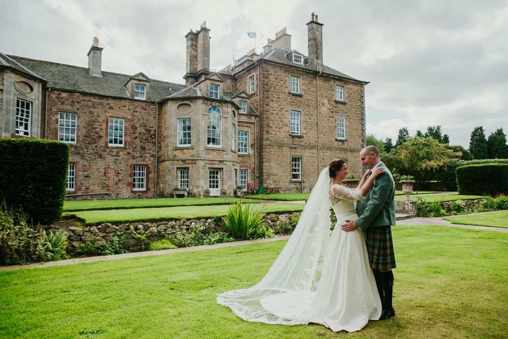 This Scottish wedding in Gimerton house was cozy and intimate and with traditions included