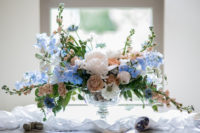 01 This pretty pastel wedding shoot with vintage and boho touches is to inspire brides and grooms who love soft shades
