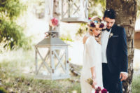 01 This wedding was a boho inspired and folk-inspired one, in rich tones like plum, burgundy and blue