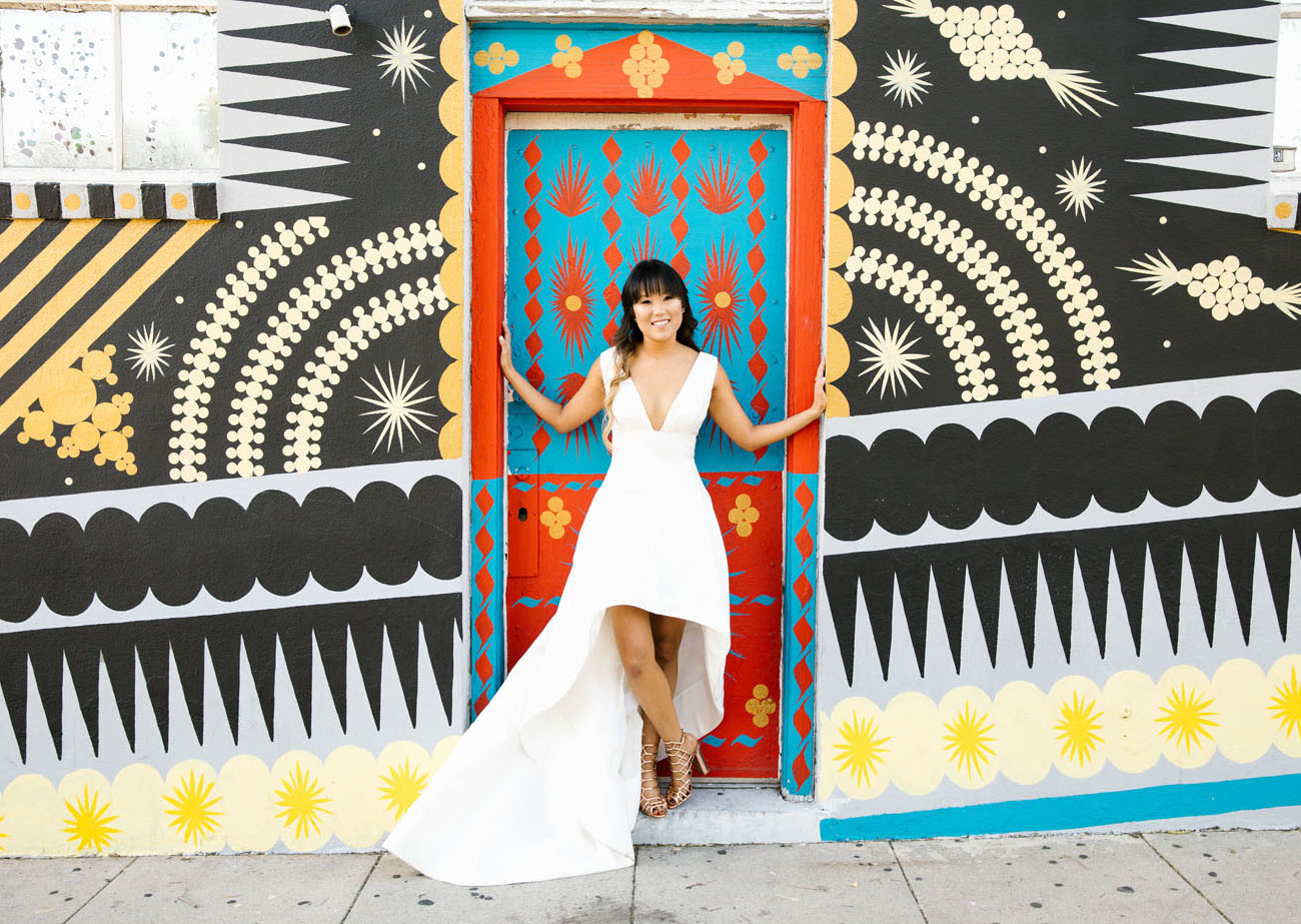There's nothing like the streets of LA to make your wedding photos POP