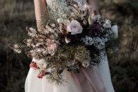 textural wedding bouquet