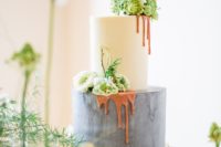 concrete wedding cake