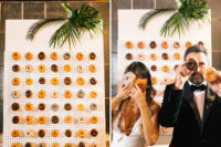 donut display on a wedding