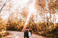 11 an amazing picture in a fall sunlight forest is very romantic