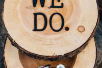 13 wooden ring box with burnt letters is a creative and cute idea for any rustic wedding