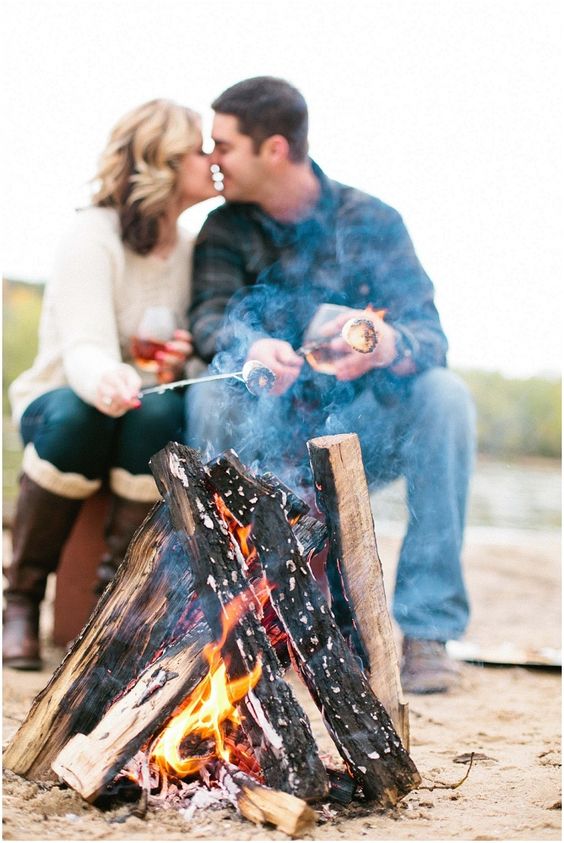 make a campfire and some s'mores, nothing is cozier and cooler than that