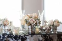 19 make your sweetheart table (or perhaps even your cake table) take centre stage with a black lace overlay or alternatively lace table runner