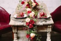 20 eucalyptus and cream and berry-hued roses for an elegant, vintage-inspired look