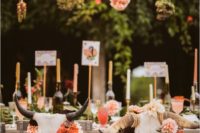 20 sweetheart seats decor with bold blooms and animal skulls for a boho desert wedding