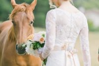 23 braids also scream farms and ranches, and wearing a braided updo is great for your wedding