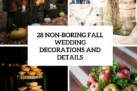 28 non-boring fall wedding decorations and details cover