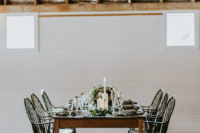 05 This is a nice example of decorating and styling a fall barn wedding tablescape