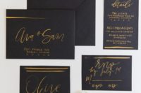 07 black and gold wedding stationery is classics for any wedding, it’s elegant and chic and can be rocked for many themes
