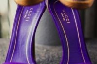 08 glam purple and gold modern stiletto heels for the bride