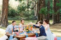 picnic style wedding shoot