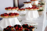 12 Gorgeous Italian cuisine and desserts were served for the wedding