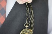 14 give him a vintage pocket watch as an accessory and add an engraving
