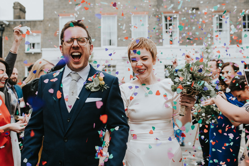 This London wedding was intimate and super fun with a lot of DIYs and succulents