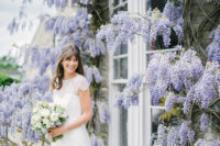 01 This adorable wedding shoot took place in a beautiful venue with lots of wisteria