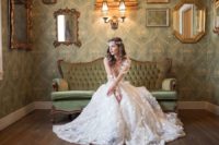 01 This romantic and elegant bridal shoot was inspired by Galia Lahav wedding gowns
