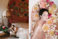 03 What better way to prep for your wedding day than by bathing in a tub of peonies and petals