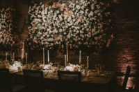The reception space is sure to make your jaw drop when you’ll see these abundant real flower walls